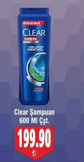 Clear Şampuan 600 Ml Çşt