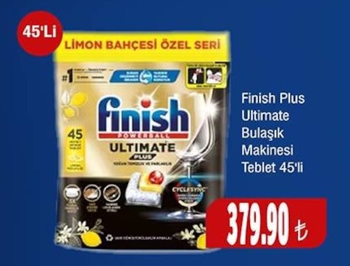 Finish Plus Ultimate Bulaşık Makinesi Tablet 45'Li
