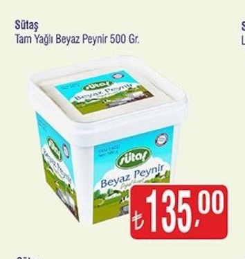 Sütaş Tam Yağlı Beyaz Peynir 500 Gr.