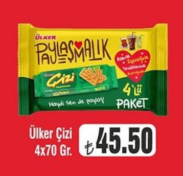 Ülker Çizi 4X70 Gr