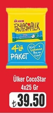 Ülker Cocostar 4X25 Gr