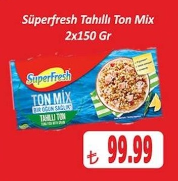 Superfresh Tahıllı Ton Mix 2X150 Gr