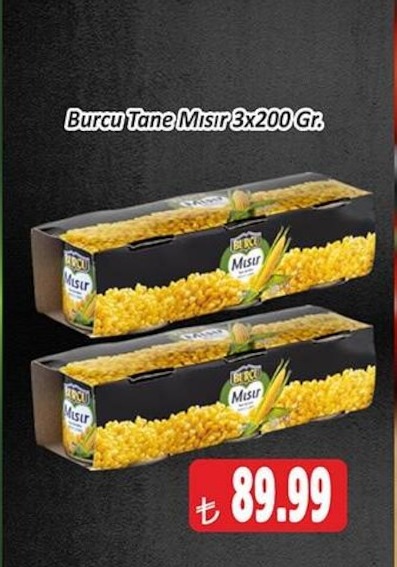 Burcu Tane Mısır 3X200 Gr