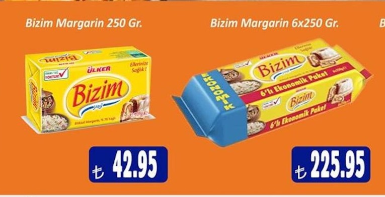 Bizim Margarin 250 Gr.