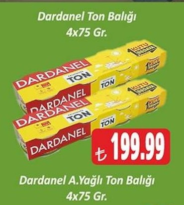 Dardanel Ton Balığı 4X75 Gr