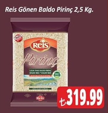 Reis Gönen Baldo Pirinç 2,5 Kg