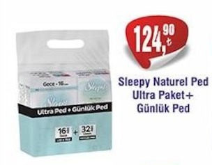 Sleepy Naturel Ped Ultra Paket+ Günlük Ped