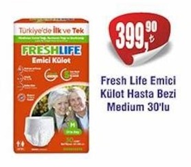 Fresh Life Emici Külot Hasta Bezi Medium 30'Lu
