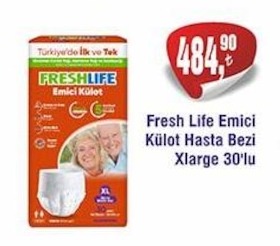 Fresh Life Emici Külot Hasta Bezi Xlarge 30'Lu