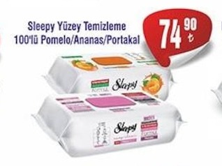 Sleepy Yüzey Temizleme 100'Lü Pomelo/Ananas/Portakal