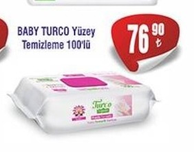 Baby Turco Yüzey Temizleme 100'Lü