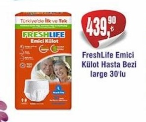Freshlife Emici Külot Hasta Bezi Large 30'Lu