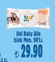 Uni Baby Aile Islak Mendil 90'Lı