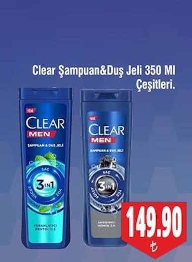 Clear Şampuan&Duş Jeli 350 Ml