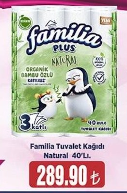 Familia Tuvalet Kağıdı Natural 40'Lı