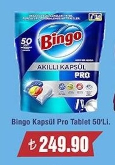 Bingo Kapsül Pro Tablet 50'Li