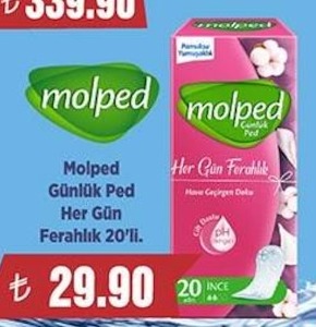 Molped Günlük Ped Her Gün Ferahlık 20'Li