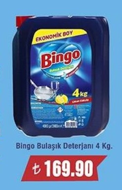 Bingo Bulaşık Deterjanı 4 Kg