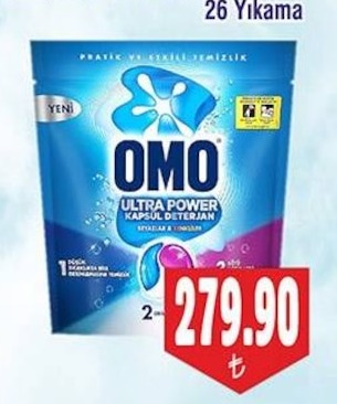 Omo Ultra Power Kapsül Deterjan