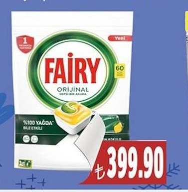 Fairy Bulaşık Makinesi Tableti 60 Adet