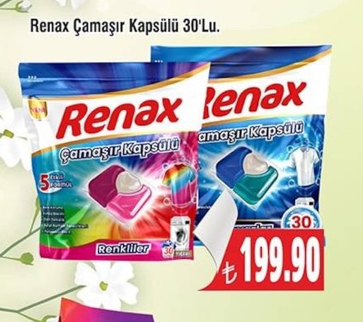 Renax Çamaşır Kapsülü 30'Lu