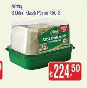Sütaş 3 Dilim Klasik Peynir 450 G