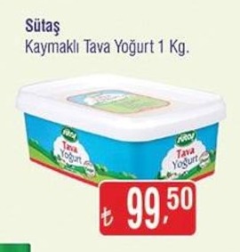 Sütaş Kaymaklı Tava Yoğurt 1 Kg.