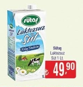 Sütaş Laktozsuz Süt 1 Lt