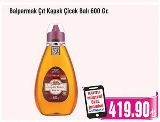 Balparmak Çıt Kapak Çiçek Balı 600 Gr.