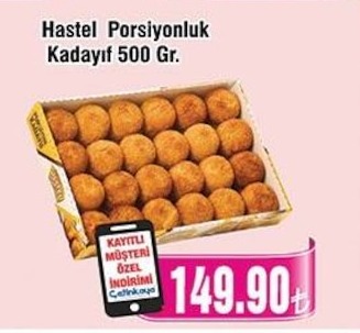 Hastel Porsiyonluk Kadayıf 500 Gr