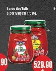 Burcu Acı/Tatlı Biber Salçası 1.5 Kg.
