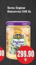 Burcu Enginar Konservesi 540 Gr.
