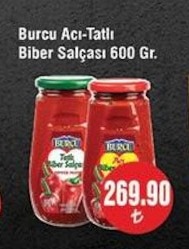 Burcu Acı-Tatlı Biber Salçası 600 Gr