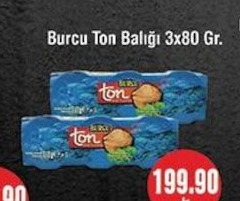 Burcu Ton Balığı 3X80 Gr.