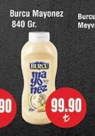 Burcu Mayonez 840 Gr.