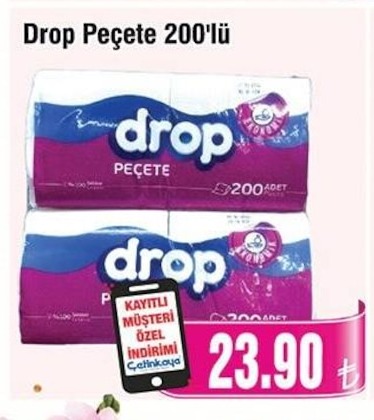 Drop Peçete 200'Lü