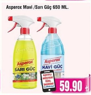 Asperox Mavi / Sarı Güç 650 Ml.