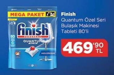 Finish Quantum Ozel Seri Bulasik Makinesi Tableti 80'Li