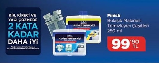 Finish Bulaşık Makinesi Temizleyici Çeşitleri 250 Ml