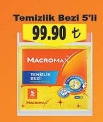 Macromax Temizlik Bezi 5'Li
