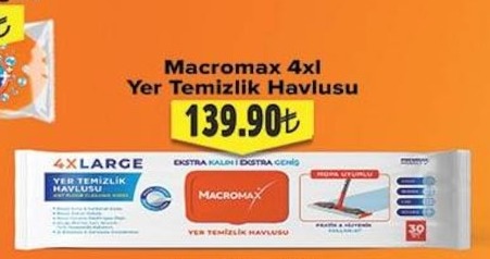 Macromax 4Xl Yer Temizlik Havlusu