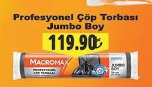 Macromax Profesyonel Çöp Torbası Jumbo Boy