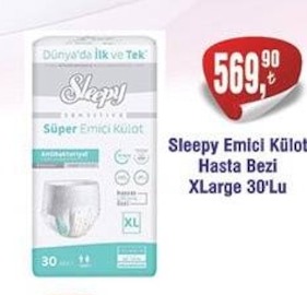 Sleepy Emici Külot Hasta Bezi Xlarge 30Lu