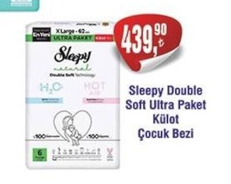 Sleepy Double Soft Ultra Paket Külot Çocuk Bezi 100 Adet