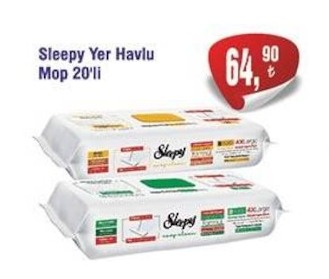 Sleepy Yer Havlu Mop 20'Li