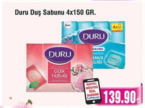 Duru Duş Sabunu 4X150G