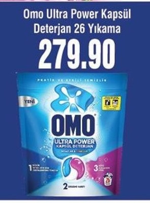 Omo Ultra Power Kapsül Deterjan 26 Yıkama