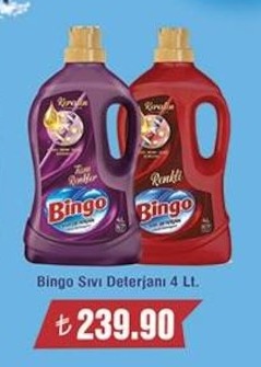 Bingo Sıvı Deterjan 4 Lt.