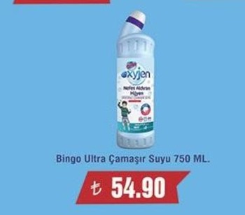 Bingo Ultra Çamaşır Suyu 750 Ml