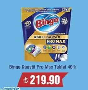 Bingo Kapsül Pro Max Tablet 40'Lı